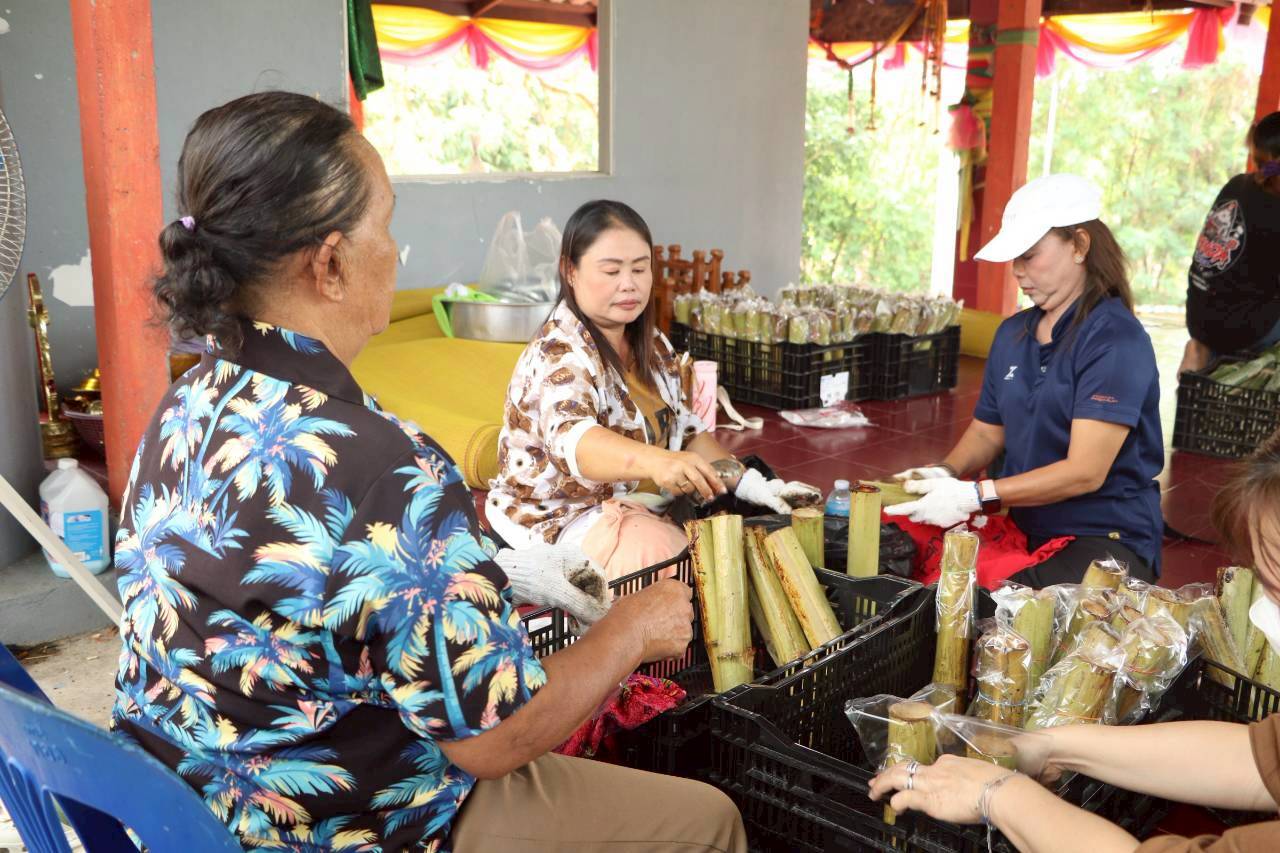 สทร. ร่วมงานประเพณีบุญข้าวหลาม พร้อมร่วมฟังสวดพุทธมนต์เย็น ชุมชนกรอกยายชา ประจำปี 2569 ณ ศาลเจ้าแม่เกษร